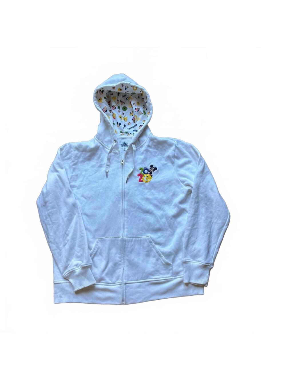 Official Disneyland 2020 Mickey & Minnie Castle Zip-Up Hoodie XL